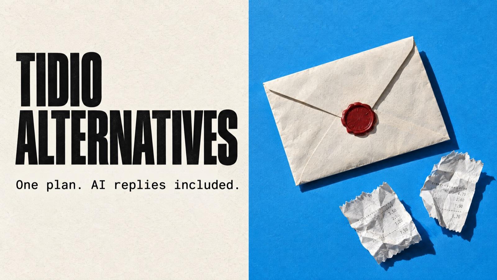 Tidio alternatives: one plan, AI replies included